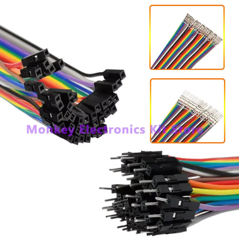 40PIN 30CM 20CM 10CM Dupont Line Male to Male Female to Male Female to Female Jumper Dupont Wire Cable for Arduino DIY KIT