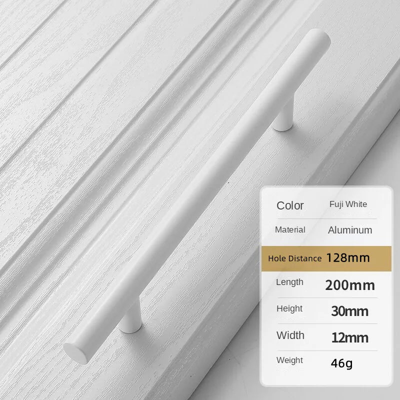 Handles Drawer Cabinet Furniture Kitchen Handles for Cabinet Knob Door Drawer Furniture Kitchen Knob Simplicity Fuji White