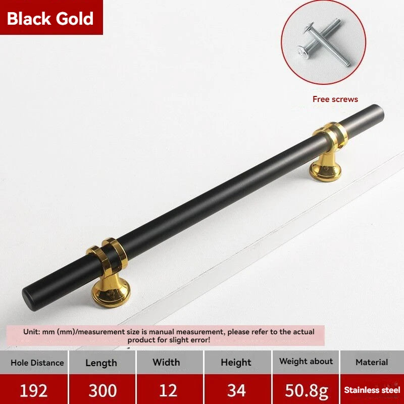 Handles Drawer Cabinet Furniture Kitchen Handles for Cabinet Knob Door Drawer Furniture Kitchen Knob Modern Simple Golden Silver