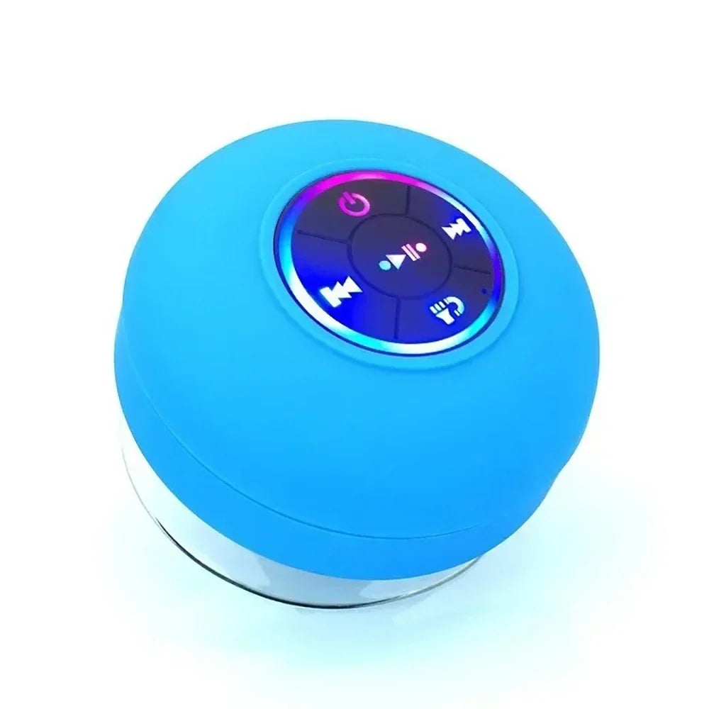 Mini Portable LED Bluetooth Speaker New Bathroom Waterproof Large Suction Cup Speaker Wireless Outdoor Sports Stereo Speaker