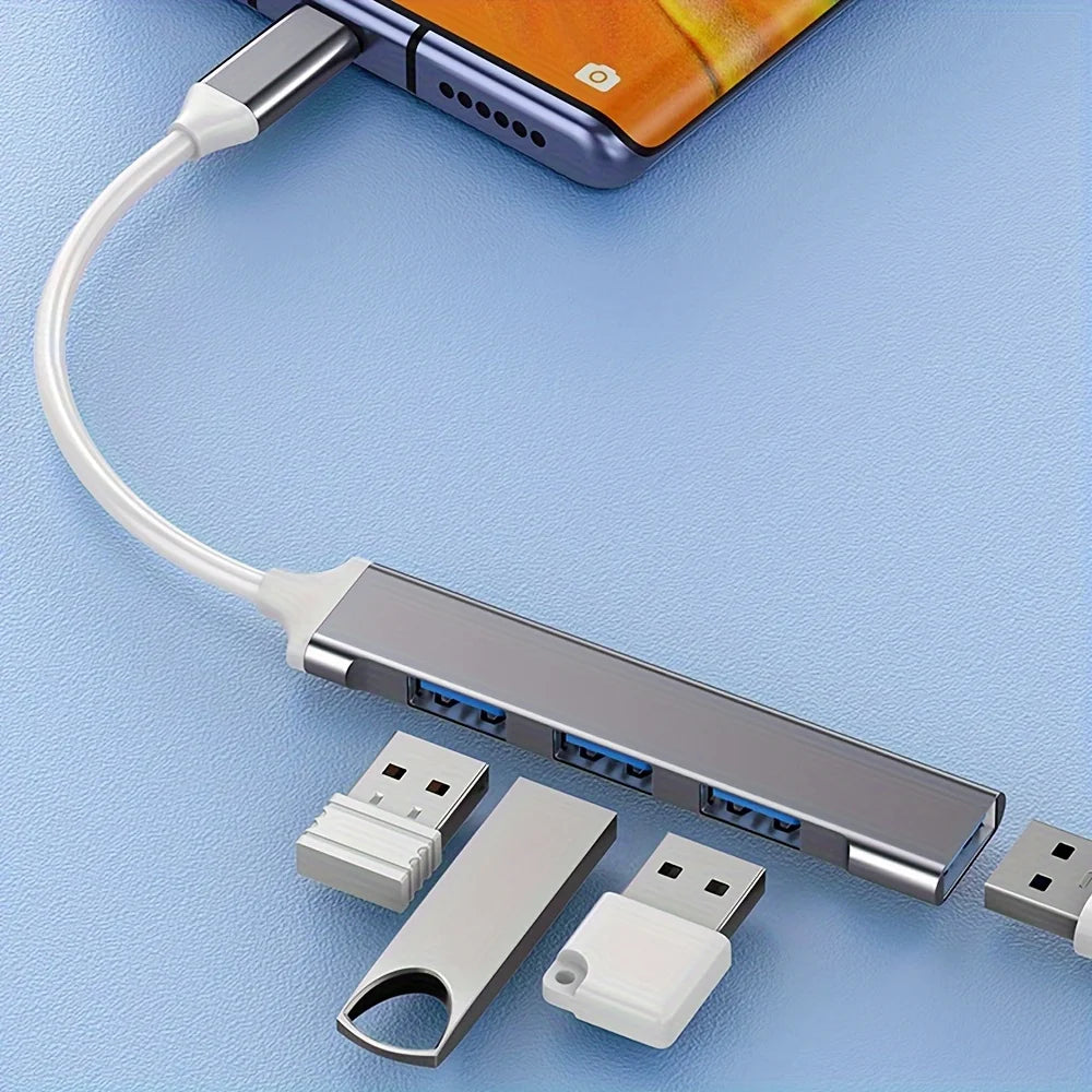 467 USB Dock Multi-Function Wire Divider High Speed Transmission One Drag Four Expanders for Mobile Phone Computer