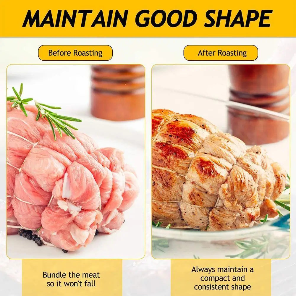 70m Cooking Tools Butcher's Cotton Twine Meat Prep Trussing Turkey Barbecue Strings Meat Sausage Tie Rope Cord Kitchen Supplies
