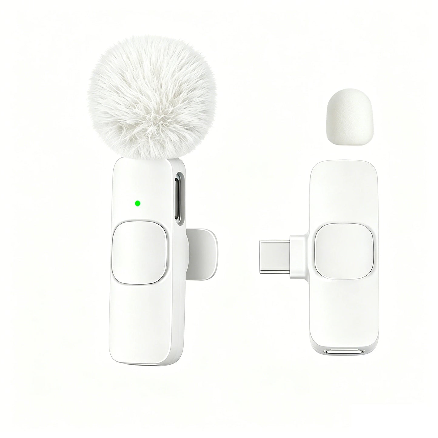 Type-C Port Professional Wireless Lavalier Microphone for Smartphones, Computers, Tablets, Plug and Play