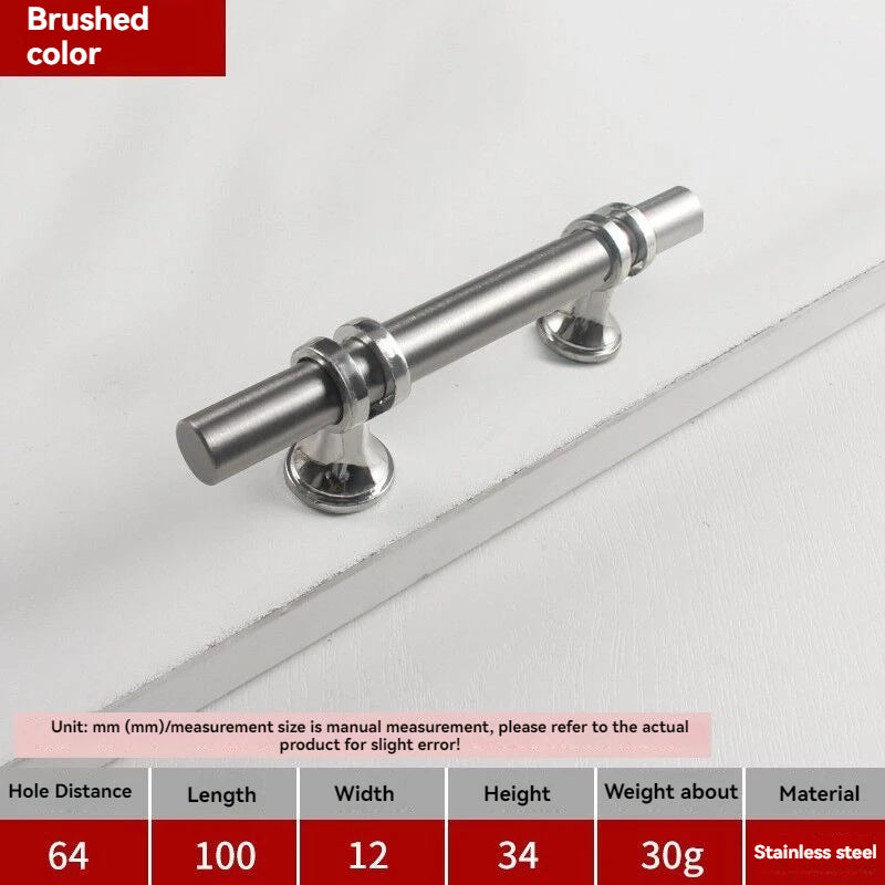 Handles Drawer Cabinet Furniture Kitchen Handles for Cabinet Knob Door Drawer Furniture Kitchen Knob Modern Simple Golden Silver