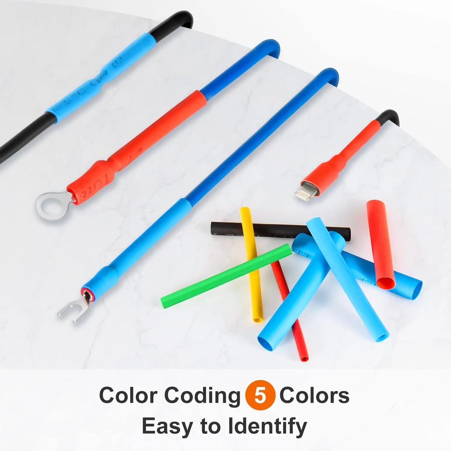 580/560Pcs Heat Shrink Tubing Kit EVA Material in 6 Colors 11 Sizes - Ideal for Electrical Insulation, Repairs, and Wire Conne