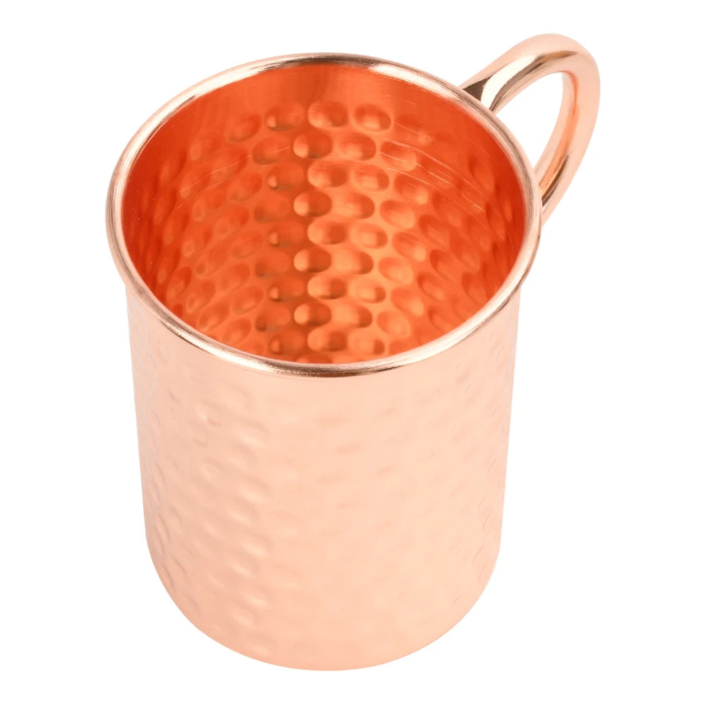 Copper Moscow Mule Mug Durable Coppery Beer Mugs Coffee Mug Milk Cup Pure Copper Bar Cup Drinkware Kitchen Supply