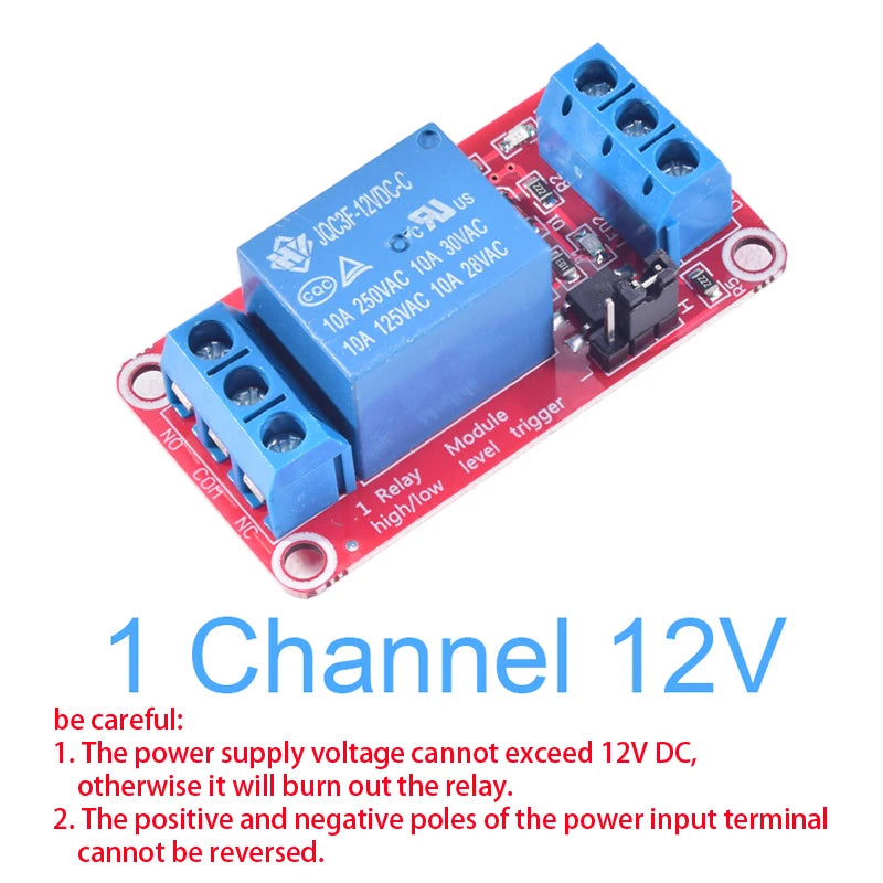 High/Low Level Trigger Relay Module 1/2/4/8 Channel 5V12V24V Home Intelligent Control Module With Optocoupler Isolation Output