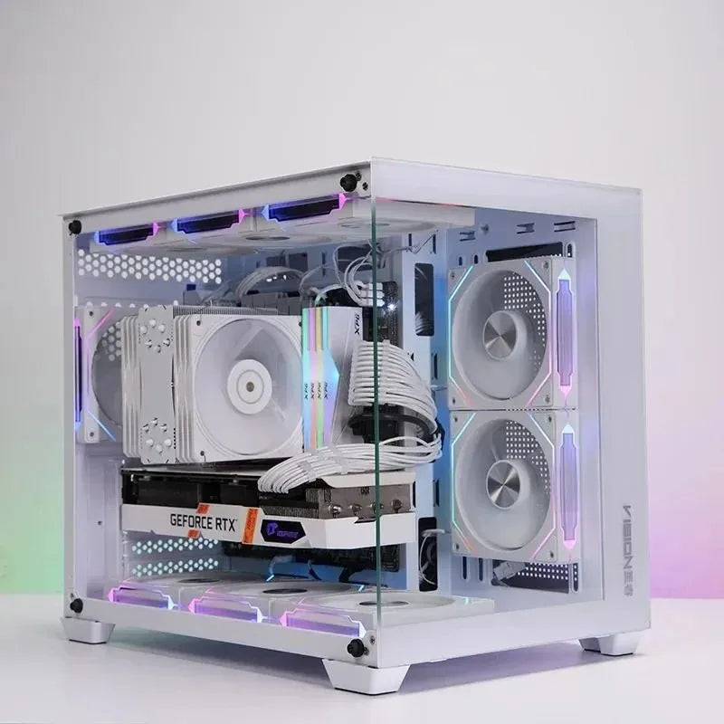 LDPCSJ PRISM 4 RS 12cm ARGB 4 Pin Computer Case Fan Quiet Cooling 12V Large Air Volume 1200RPM for Desktop Gaming PC Build