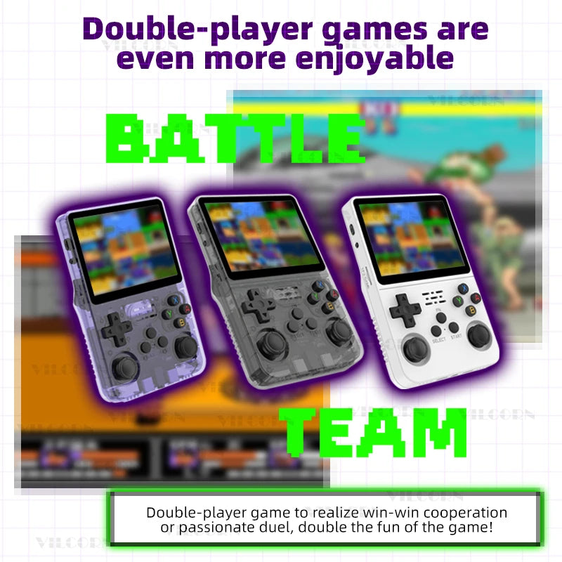 2026 Retro Handheld Game Console 3.5" IPS Portable Game Player Genuine Console 50+Emulators Classic Games Gift with WiFi Online Battle