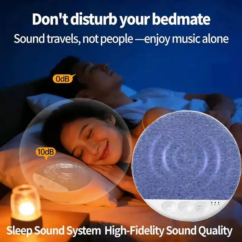 Mini Sleeping Bluetooth Speaker Nature Sound White Noise Soundbar Wireless MP3 Music Player Ultra Thin Timed Shutdown Audio Pla
