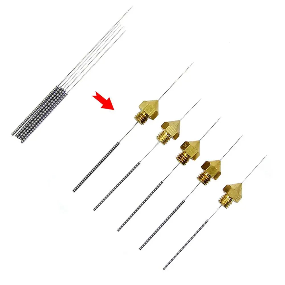 Upgrade 10pcs Cleaning Nozzle Tool Kit - Windshield Wiper, 3D Printer Head, Gas Stove Vent, Showerhead Needle Tube Brush