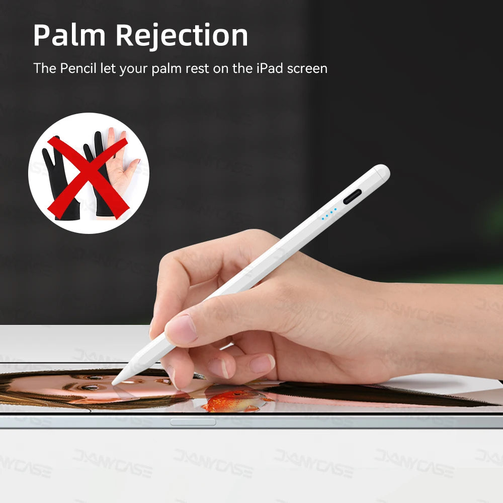 For iPad Pencil 2025 M3 Stylus Pen for Air 6 M2 Pro M4 M5 with Palm Rejection for iPad Pro 11 12.9 13 7/8/9/10/11th Mini5 6 7