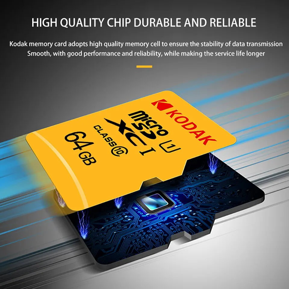 Kodak Micro SD Card 256GB 128GB 64GB 32GB Class10 U3 V30 High Speed Memory Card for Phone Tablet Camera