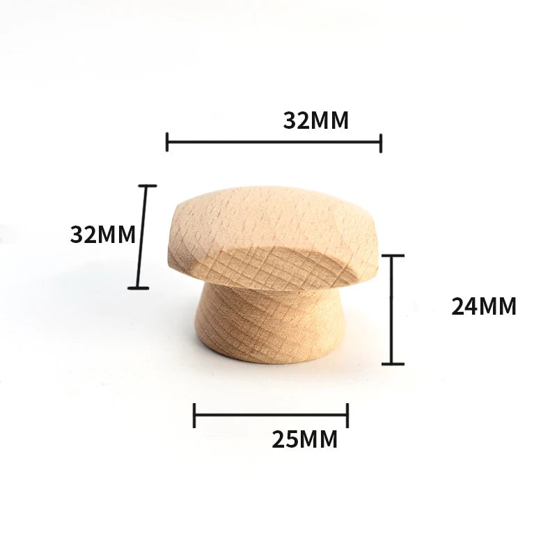 LSTABAN Kitchen Cabinet Wooden Handle Wardrobe Bookcase Solid Furniture Wood Door Drawer Knobs Cupboard Handles Hardware Knobs
