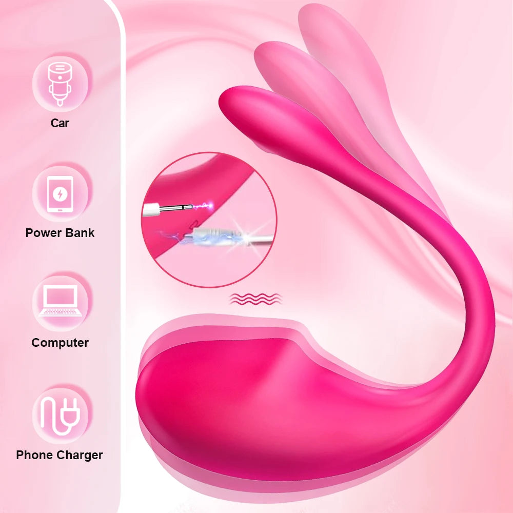 Wireless Bluetooth G Spot Vibrator for Women Dildo APP Remote Control Wear Vibrating Egg Clit Female Panties Sex Toys for Adults
