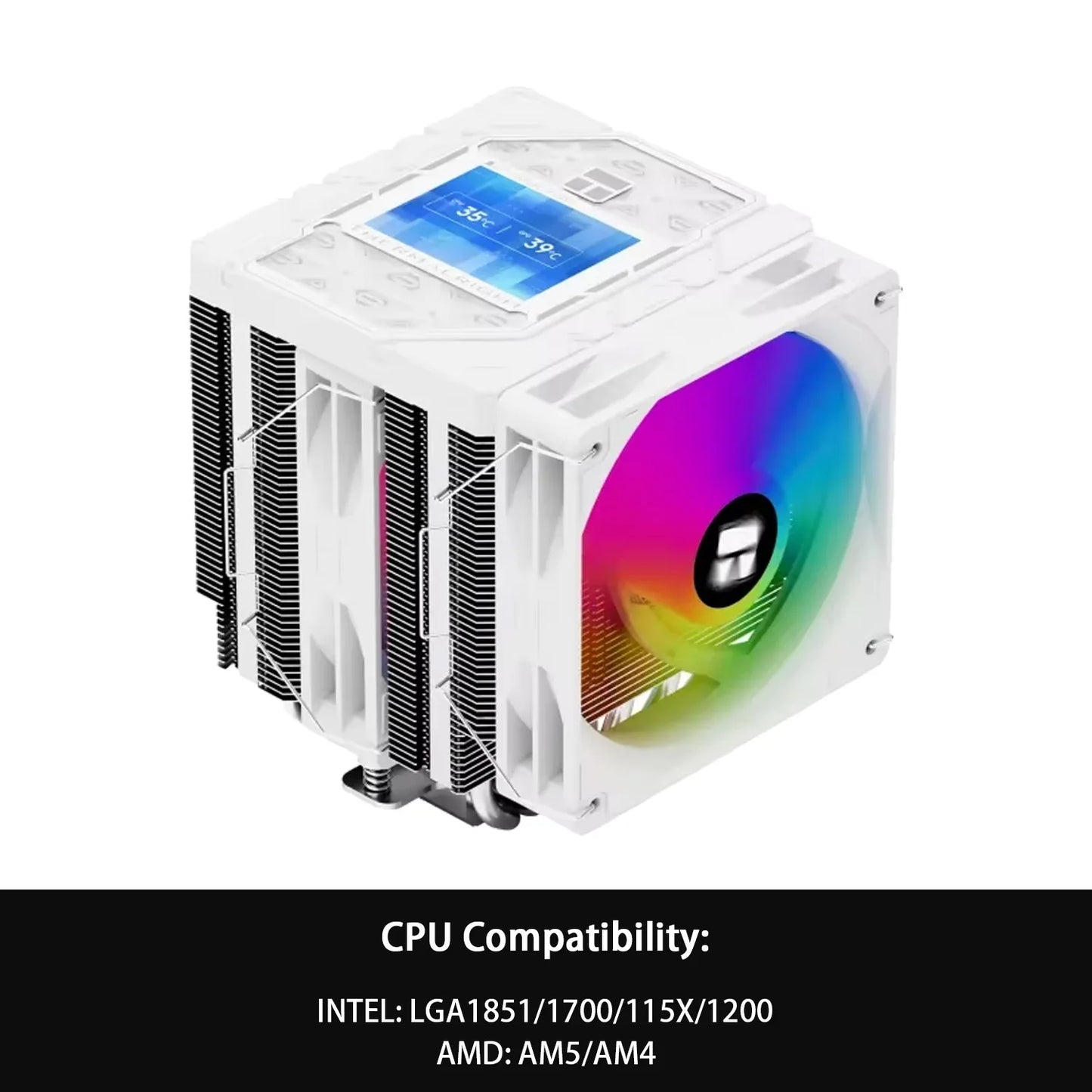 Thermalright Peerless Assassin 120 ARGB Digital Black CPU Air Cooler Supports LGA1851/1700/115X/1200/ AMD AM4/AM5