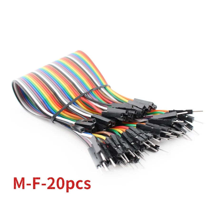 20Pin Jumper Wire Dupont Line 20cm Male To Male+Female To Male + Female To Female Dupont Cable, for Arduino DIY Electronics Kit
