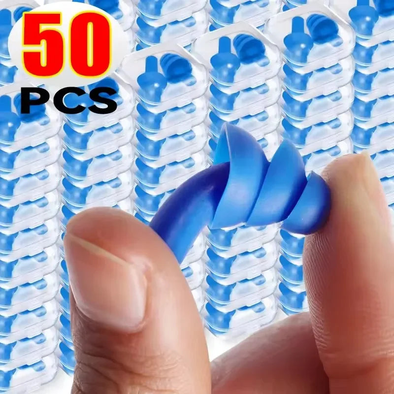 25/1Pair Ear Plugs Sleeping Noise Cancelling Reusable Silicone Sound Block Earplugs Summer Waterproof Swimming Ear Plug With Box