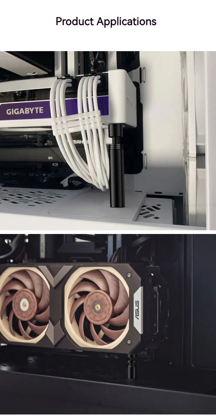 TEUCER VC-16 Graphics Card GPU Holder Vertical Telescopic Rotating Stand Magnetic Bracket Video Card Holder
