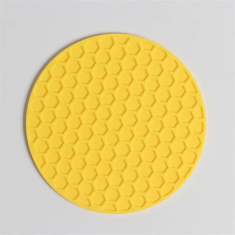 10/9cm Cup Coaster Silicone Cup Pad Slip Insulation Pad Cup Mat Hot Drink Holder Mug Stand Tasteless Home Kitchen Accessories