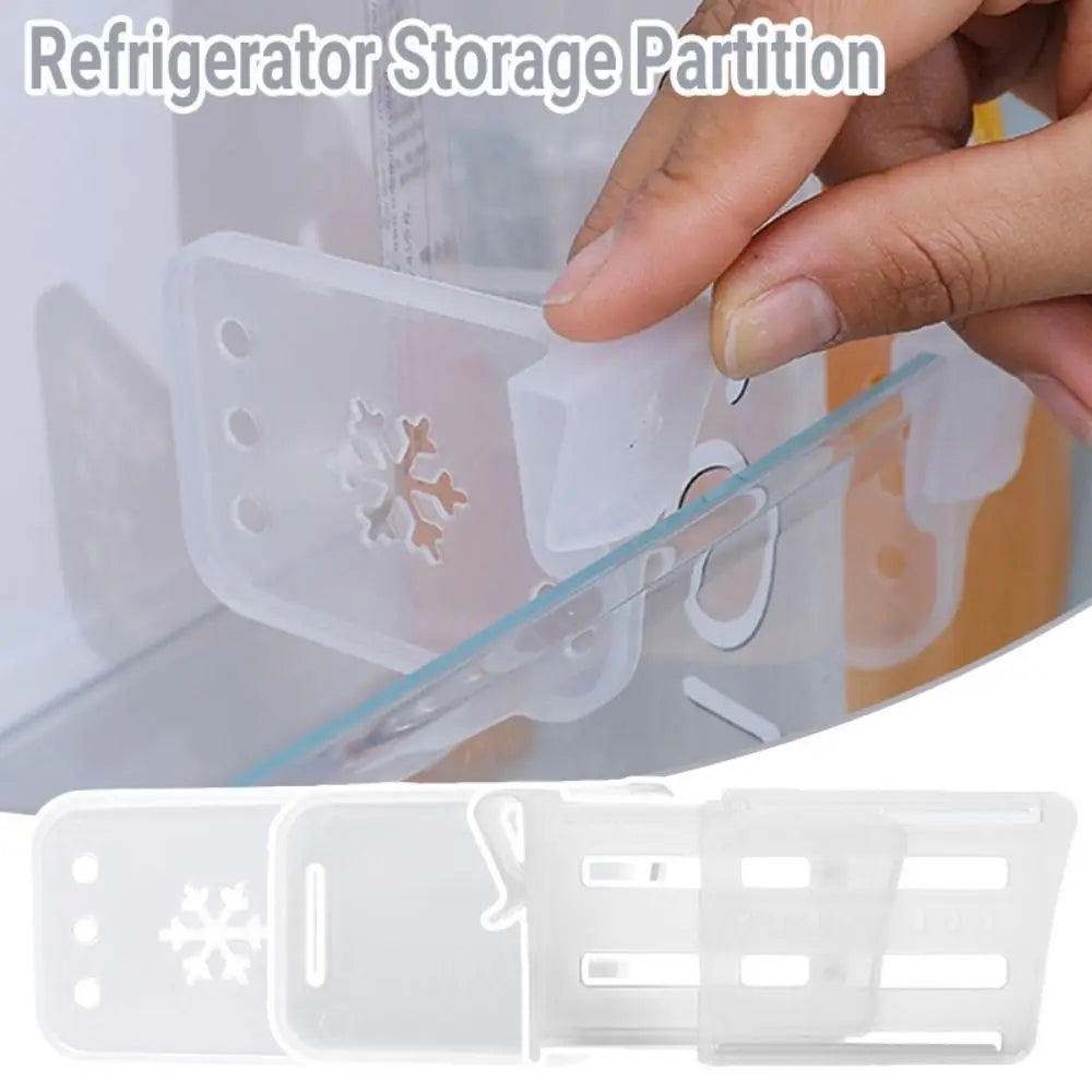 1Pcs/1Set Fridge Side Door Refrigerator Partition Board Bottle Can Organizer Separating Storage Shelf Kitchen Accessories