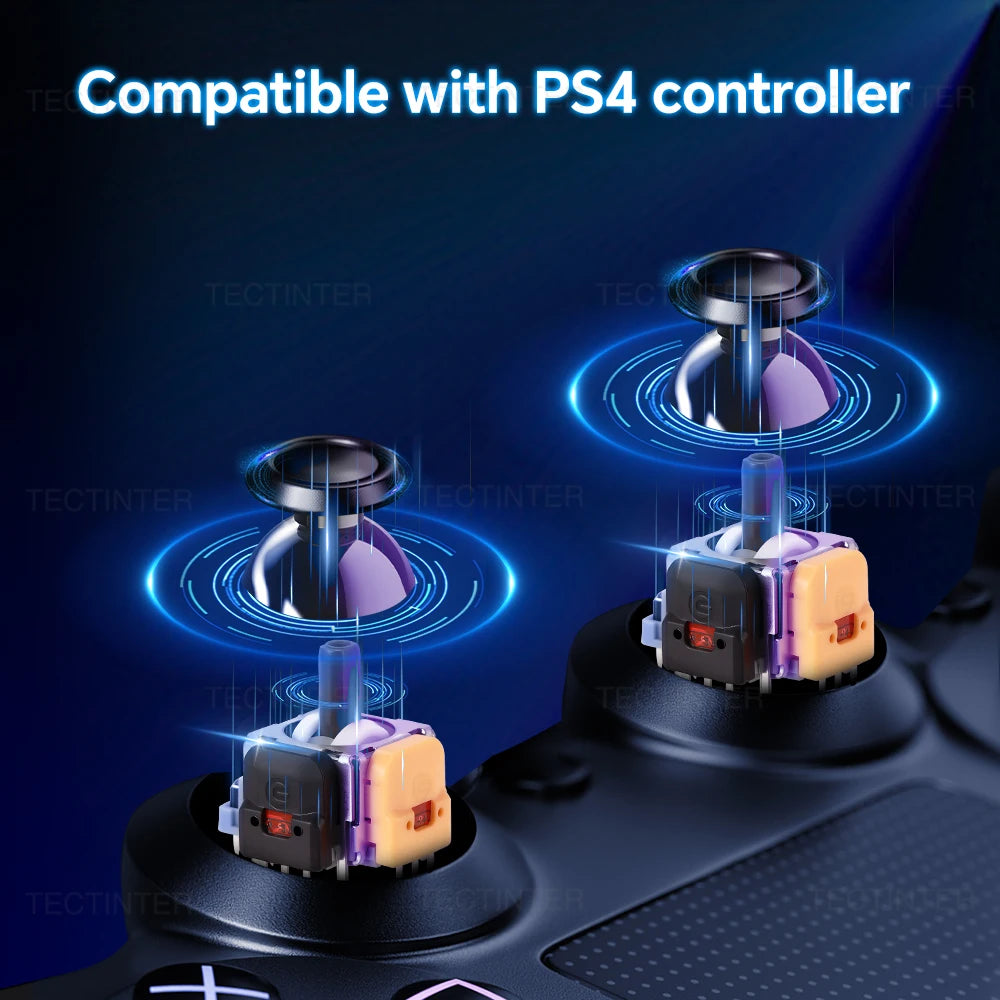 3D Analog Hall Effect Joystick For PS5/4/Slim/Pro Controller Gamepad Thumb Stick Replacement Repair Parts For PS4 Accessories