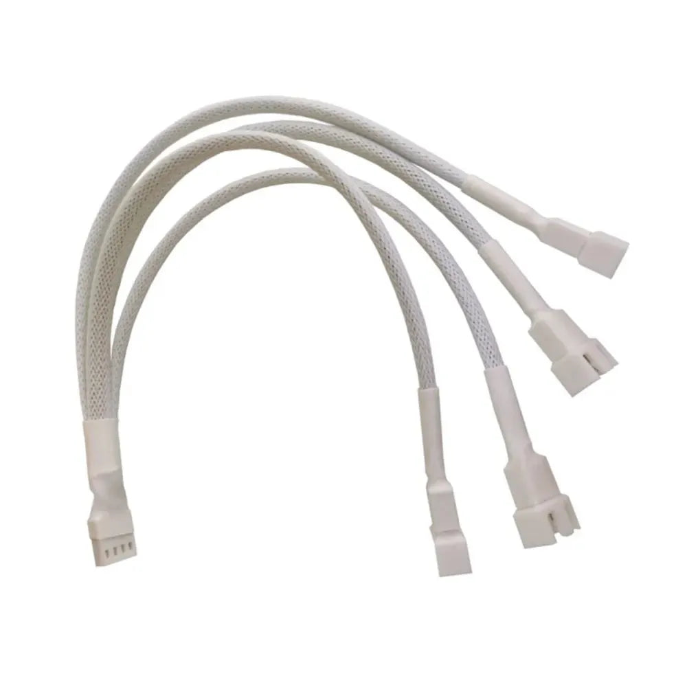 1 to 5 PWM Fan Hub PC CPU Cooling 4PIN Fan Power Cable Hub Adapter Sleeved Case Splitter for Computer Cooler Case Fans