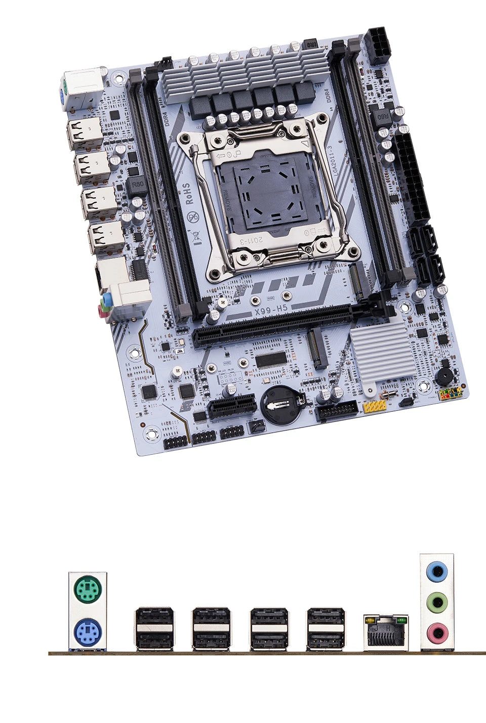 QIYIDA X99 motherboard LGA2011 3 with M.2 slot Support DDR4 Memory SATA USB PCI16X