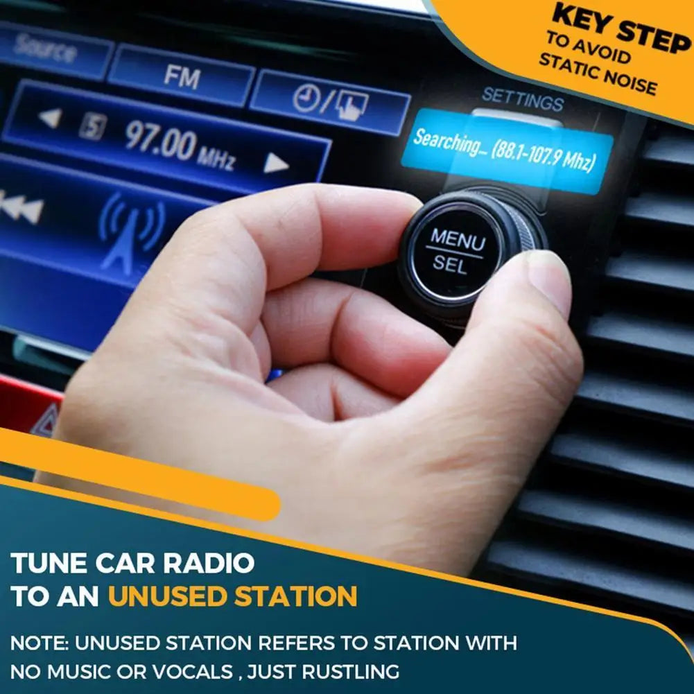LED Bluetooth 5.0 FM Transmitter With Strong Dual Mics And Deep Bass Sound For Car 48W PD&QC3.0 Car Charger Adapter