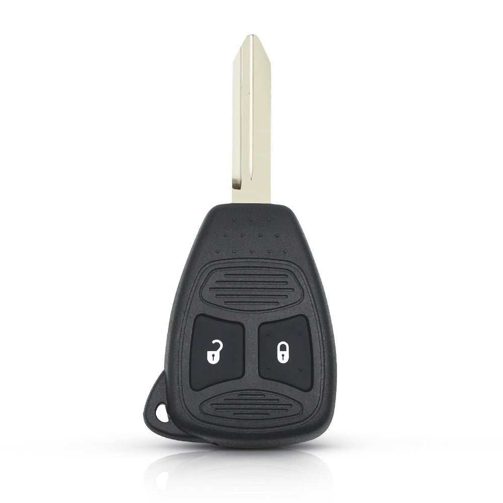 KEYYOU Car Key Shell Case 2/3/4/5/6 Buttons for Chrysler Pacifica Aspen 300 Dodge RAM Caravan Jeep Commander Grand Cherokee