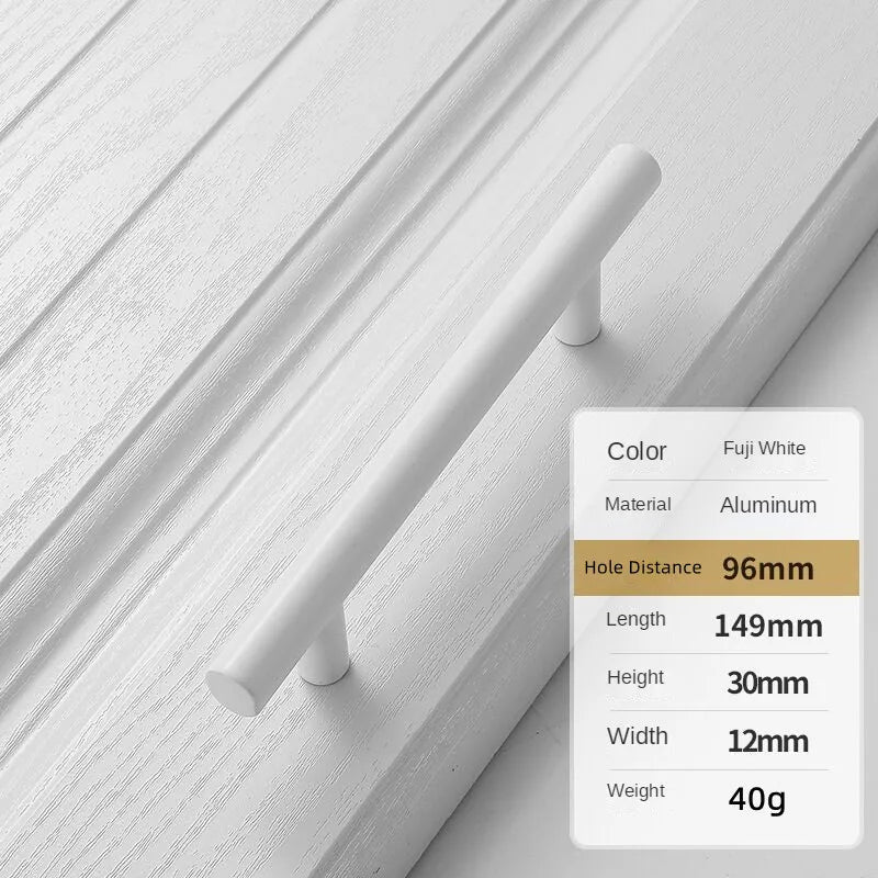 Handles Drawer Cabinet Furniture Kitchen Handles for Cabinet Knob Door Drawer Furniture Kitchen Knob Simplicity Fuji White