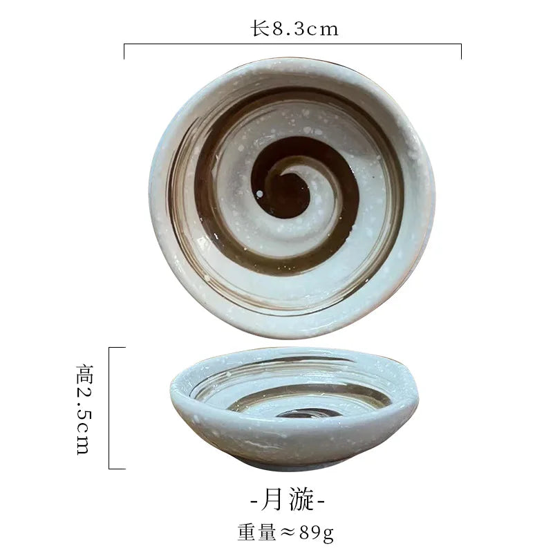 Sweet Ceramic Sauce Dishes Sushi Plate Tableware Japanese Style Spice Soy Vinegar Dessert Mini Sauce Bowl Porcelain Kitchen Supp