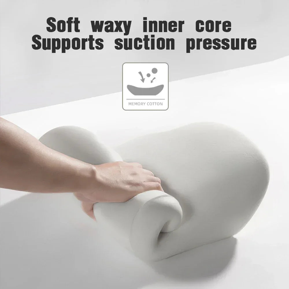 Car Headrest/1pc Lumbar Pillow 100% High Rebound Imported Memory Foam Car Neck Pillow Waist Support High End Car Seat Pillow