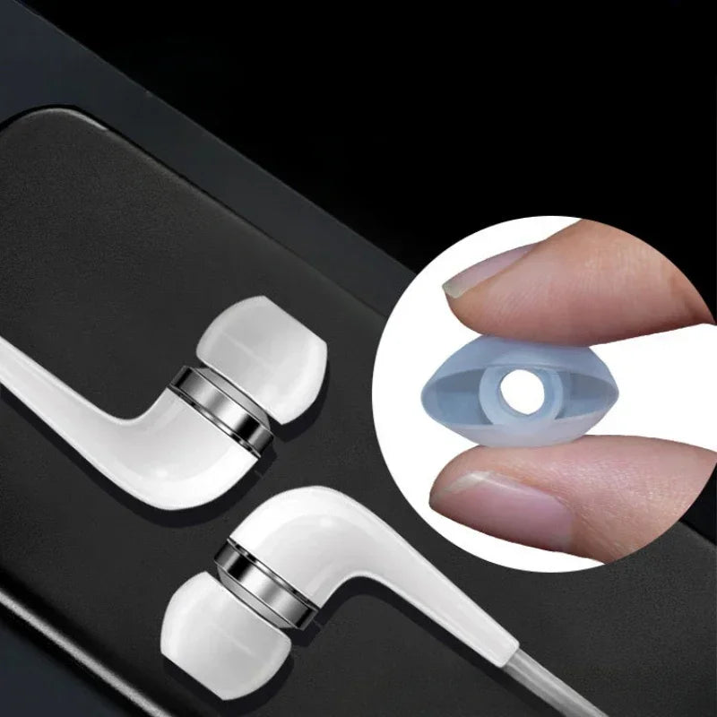 6 Pairs(S/M/L)Soft Silicone Replacement Eartips Earbuds Cushions Ear Pads Covers for In-Ear Headphones Earphones Accessories