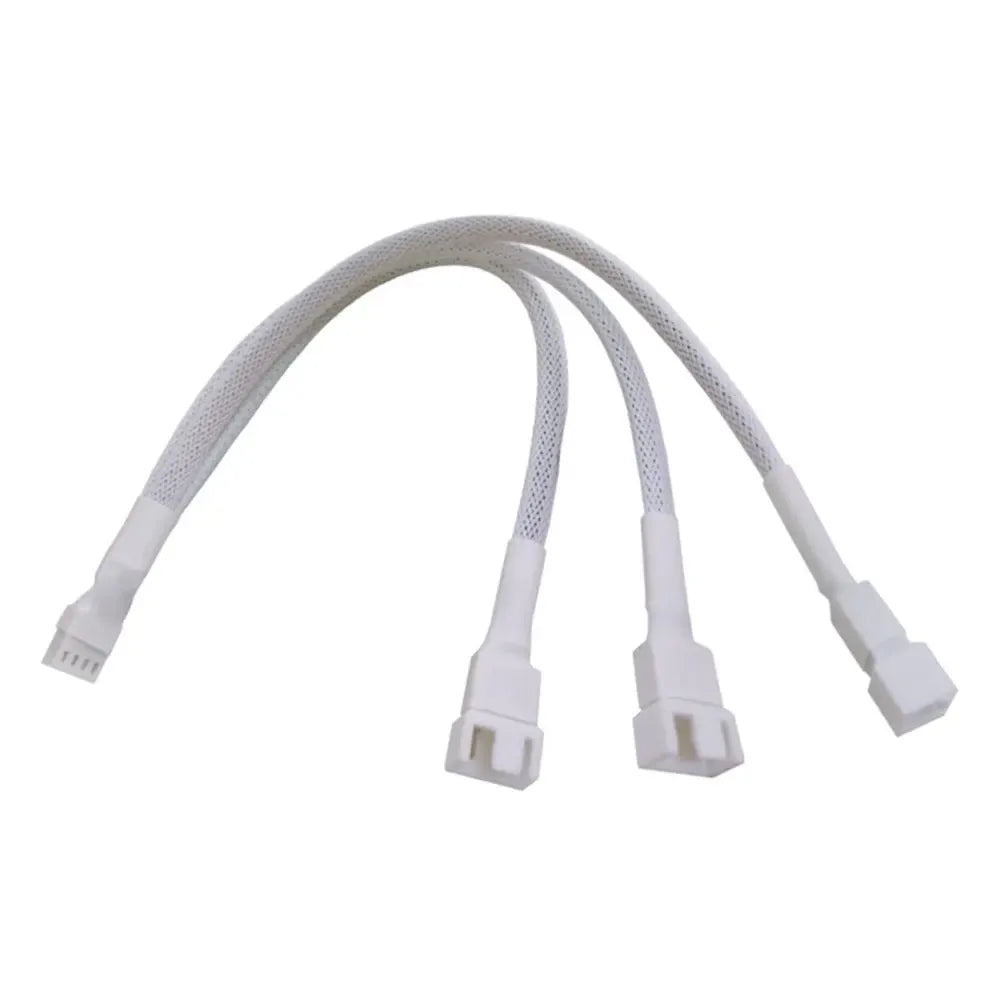 1 to 5 PWM Fan Hub PC CPU Cooling 4PIN Fan Power Cable Hub Adapter Sleeved Case Splitter for Computer Cooler Case Fans