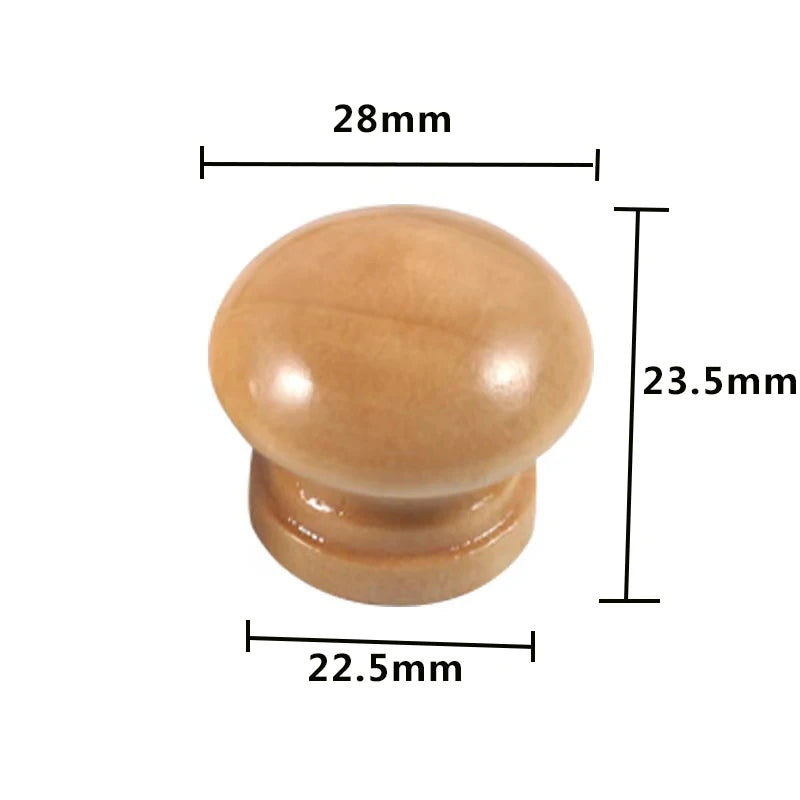 LSTABAN Kitchen Cabinet Wooden Handle Wardrobe Bookcase Solid Furniture Wood Door Drawer Knobs Cupboard Handles Hardware Knobs