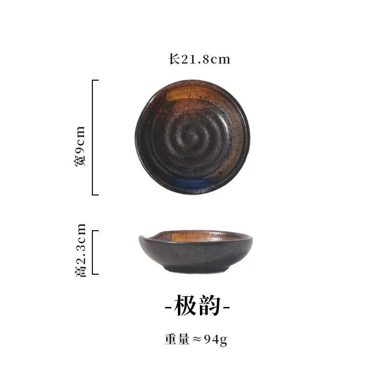 Sweet Ceramic Sauce Dishes Sushi Plate Tableware Japanese Style Spice Soy Vinegar Dessert Mini Sauce Bowl Porcelain Kitchen Supp