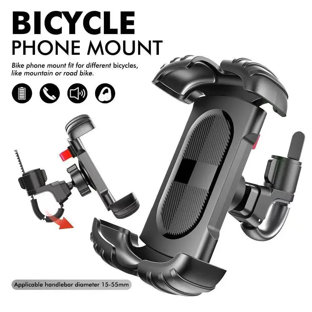 Mountain Bike Mobile Phone Safety Operate Stable and Non-slip Rotatable Navigation Mobile Phone Holder Motorcycle Phone Holder