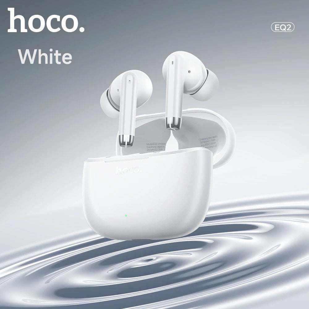HOCO EQ2 True Wireless Bluetooth 5.3 Earbuds Touch Control Stereo In-Ear Headphones Built-In Microphone Sports Compatible