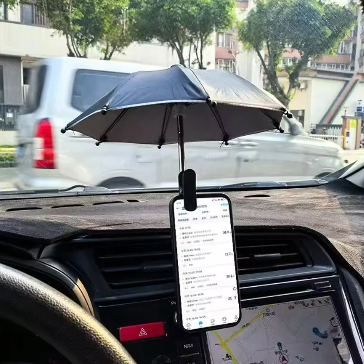 Mobile Phone Holder, Sun Protection Umbrella, Clip-On Umbrella, Outdoor Mobile Phone Fixed Umbrella, Rainproof Sunshade Umbrella, Anti-Glare Small Umbrella for Mobile Phones