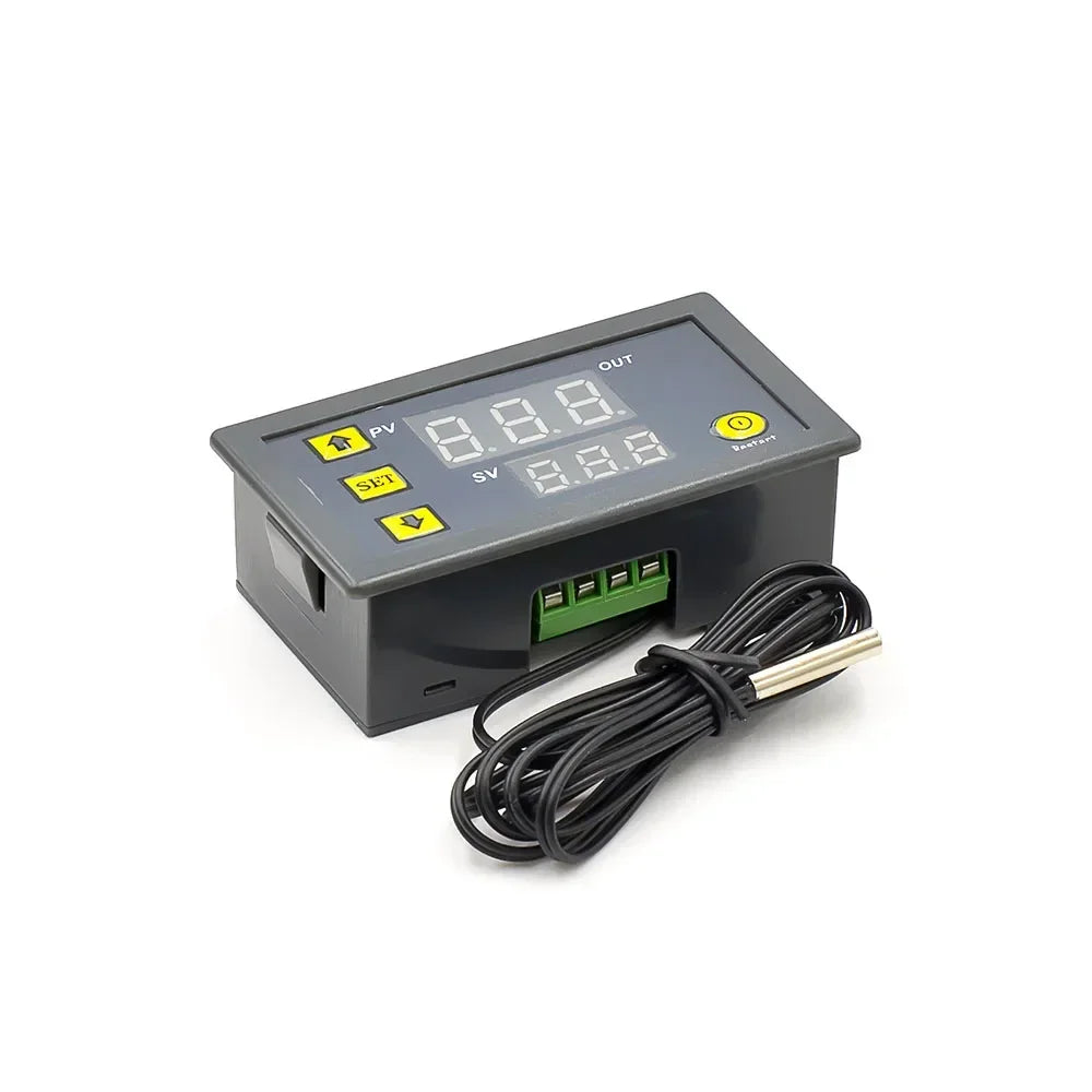 Digital Temperature Humidity Controller W3230 DC12V/24V AC110V-220V Thermostat with LED Display Heating/Cooling and NTC Sensor
