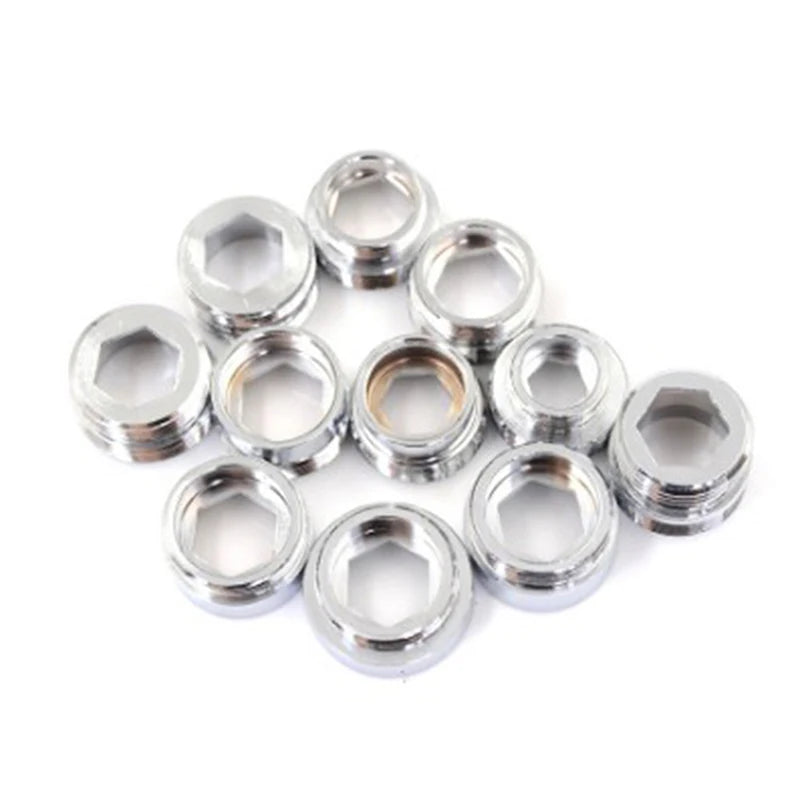 Kitchen Faucet Adapter Set 16/18/20/22/24mm To 22mm With Washer Metal Male Female Saving Tap Aerator Connector Bathroom Access