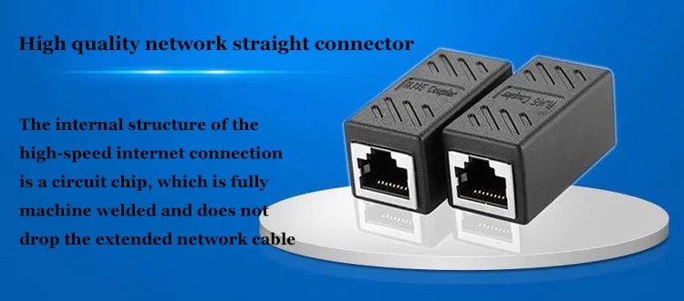 Ethernet Cable Extender, RJ45 Cat 5 Cat 6 Cat6a Coupler, Extender Connector - Ethernet Coupler Female to Female
