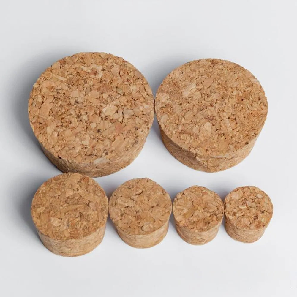 DIY Tapered Cork Plugs Sealing Cup Straight Wooden Wine Corks Reusable Sealing Stopper Bottle Stopper Tools Kitchen Accessories