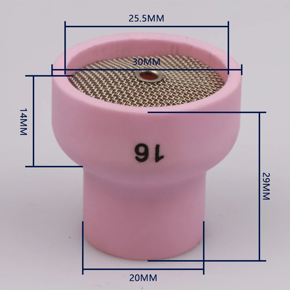 10# 12# 14# 16# 24# White Ceramic Nozzle Alumina Cup For WP9/20/17/18/26 Tig Welding Torch #10 Ceramic White TIG Welding Cup