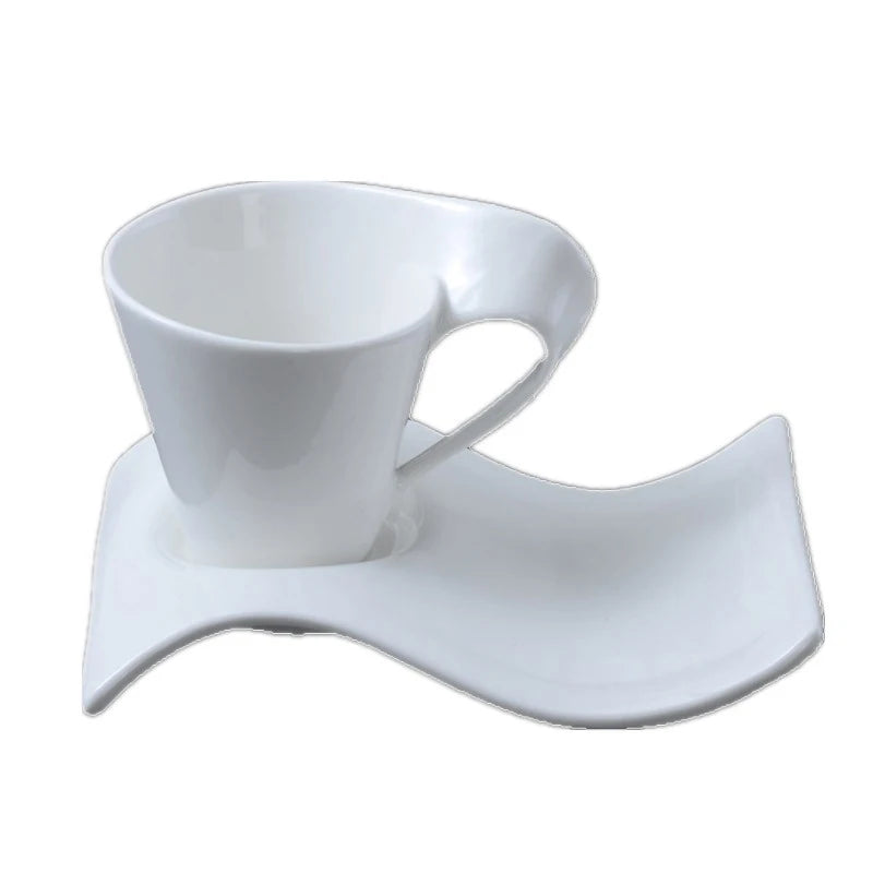 Espresso Coffee Cup European Ceramic Mug with Spoon and Cup Holder Kitchen Bar Supplies Home Living Room Drinking Utensils