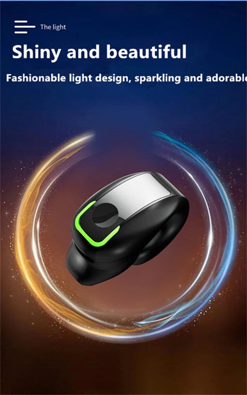 STTKGZD Earphone Clip Wireless Bluetooth Headphone Bone Conduction Headset High Quality TWS Auriculares Sport Noise Canceling