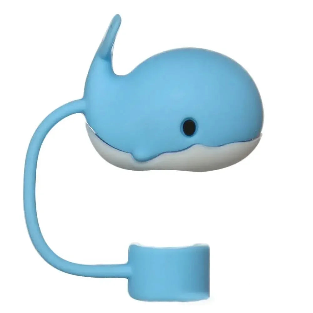 1PC Silicone Straw Plug Splash Proof Drinking Dust Cap Dust-proof Straw Tips Cover Cup Accessory Kitchen Tool Creative Reusable