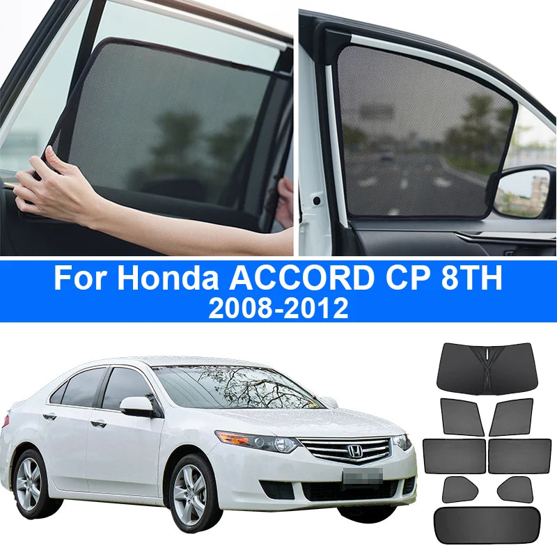 For Honda ACCORD CP 8TH 2008-2012 Car Front Shield Window SunShade Windshield Rear Side Window Curtain Sun Shade Visor