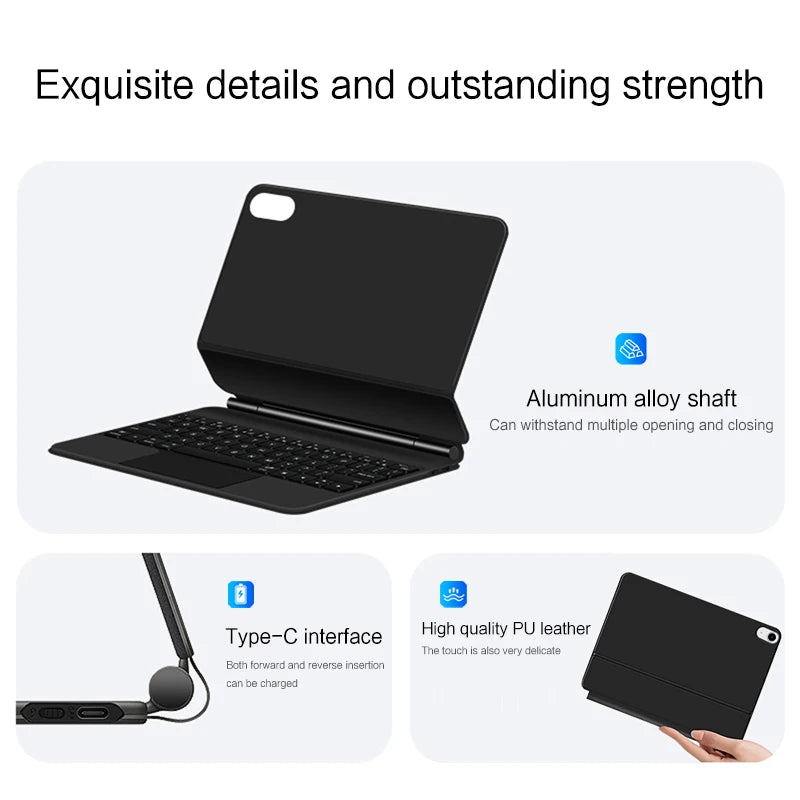 TouchPad Magic Keyboard for iPad Air 11 13 M4 2026 M3 M2 iPad 10 10th Air 4 5 6 iPad Pro 11 12.9 13'' M5 M4 Smart Cover Backlit
